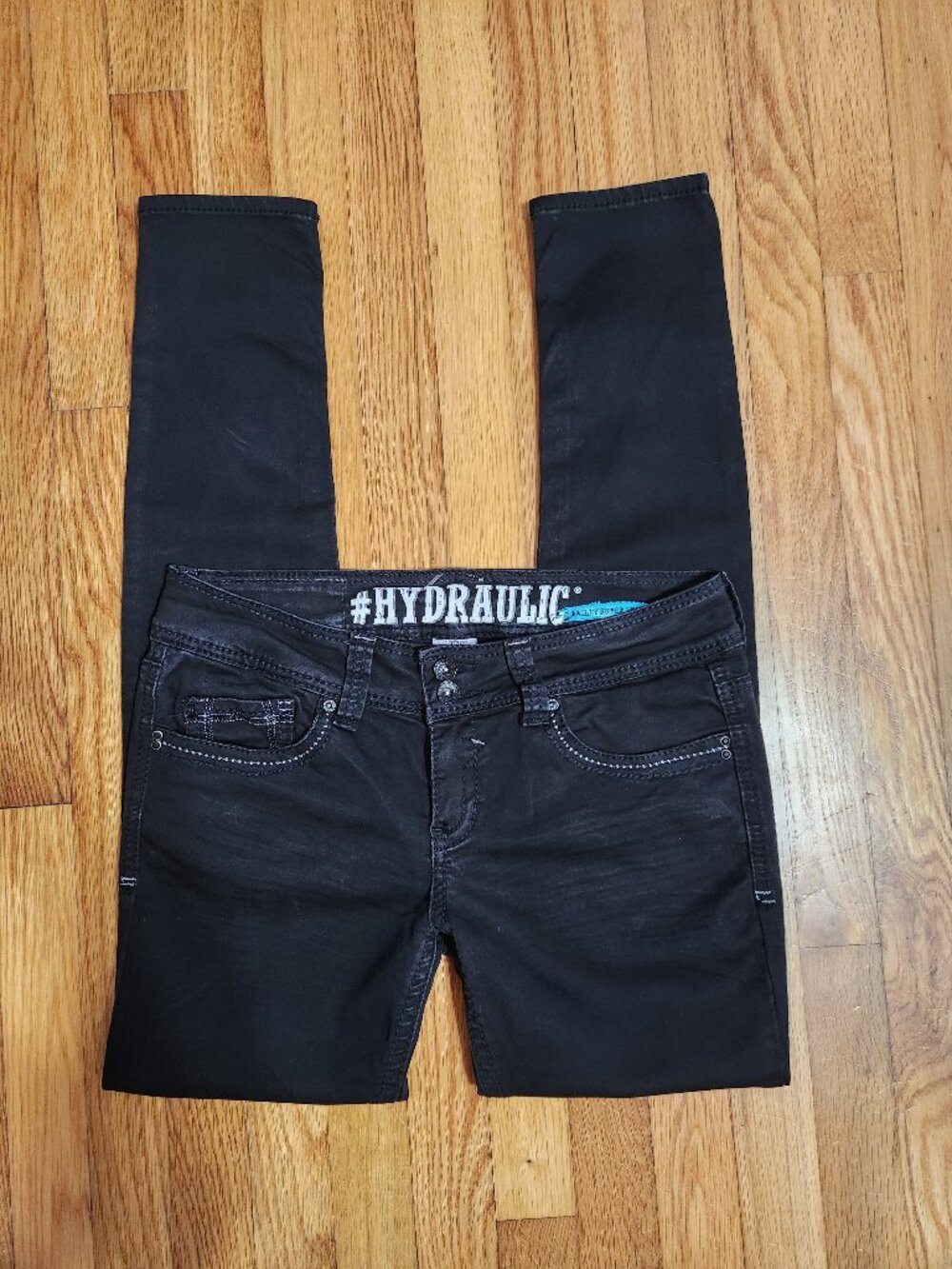 NWOT Hydraulic Bailey Super Skinny All Black Jeans - Size 11/12